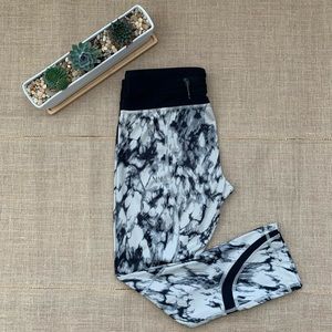 Lululemon Run Inspire Crop II Mesh Marble Leggings